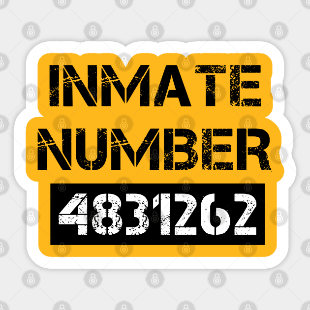 Prison Inmate Halloween Costume Sticker by Coolthings